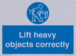 Lift heavy objects correctly
